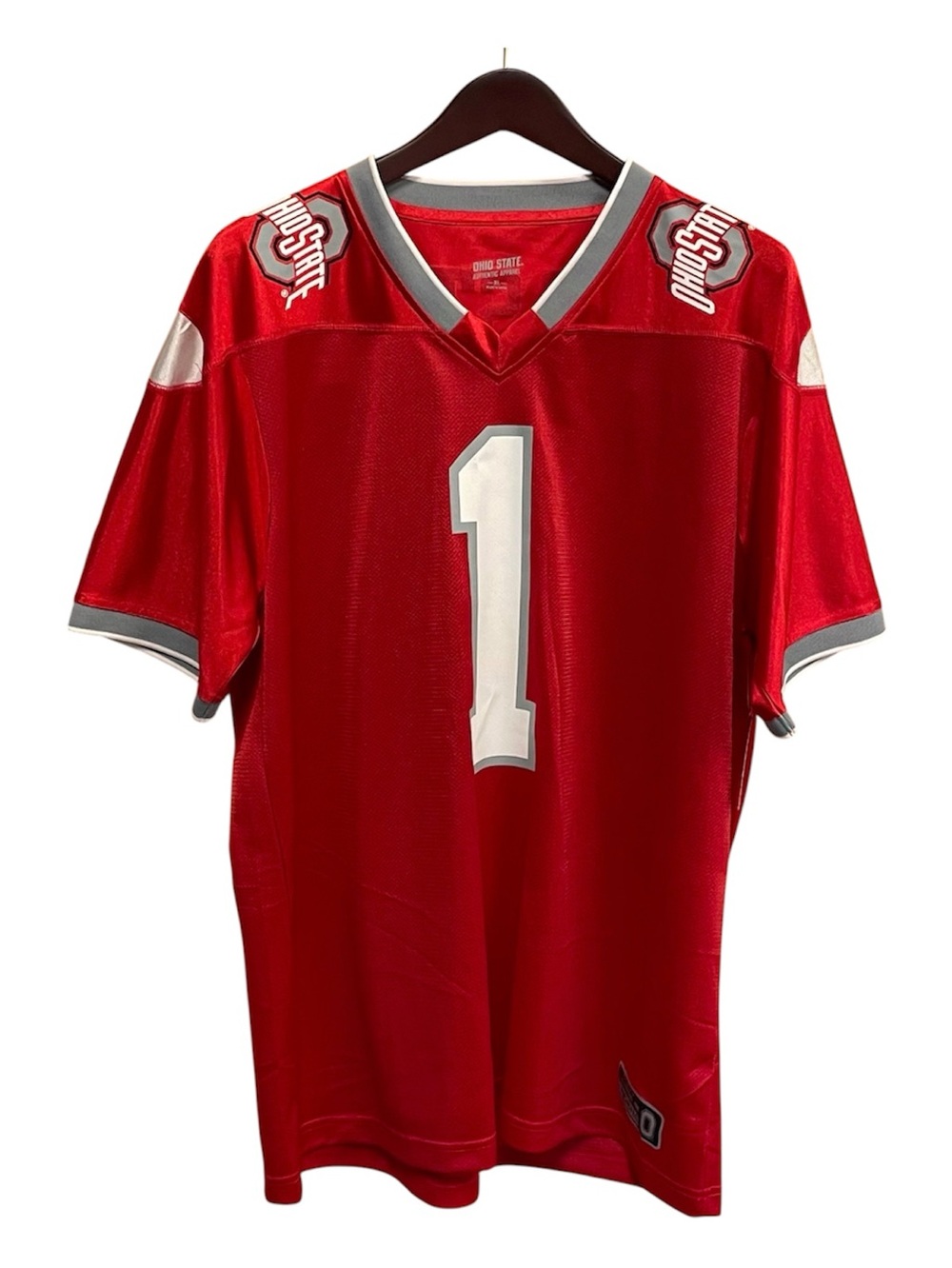 Ohio State Buckeyes #1 Football Jersey NWT Red XL NCAA OSU